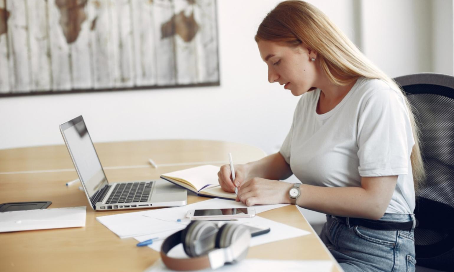 Espacio de trabajo optimizado para el aprendizaje remoto